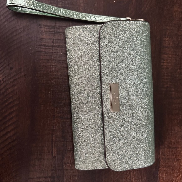 Kate Spade Green Glitter Wristlet - Picture 4 of 9